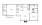 B2 - 2 bedroom floorplan layout with 2 baths and 950 square feet.